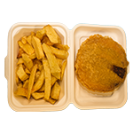 Cheese Burger In Batter 