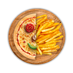 Kids 1/2 Pizza & Chips 